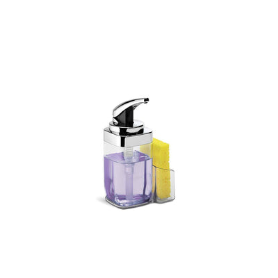 simplehuman 22 fl. oz. square push pump with caddy 