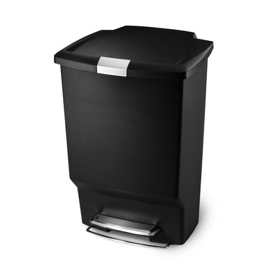 simplehuman 40 litre rectangular plastic pedal bin 