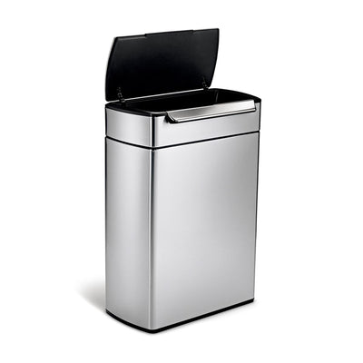 simplehuman 48L dual compartment rectangular touch-bar bin 