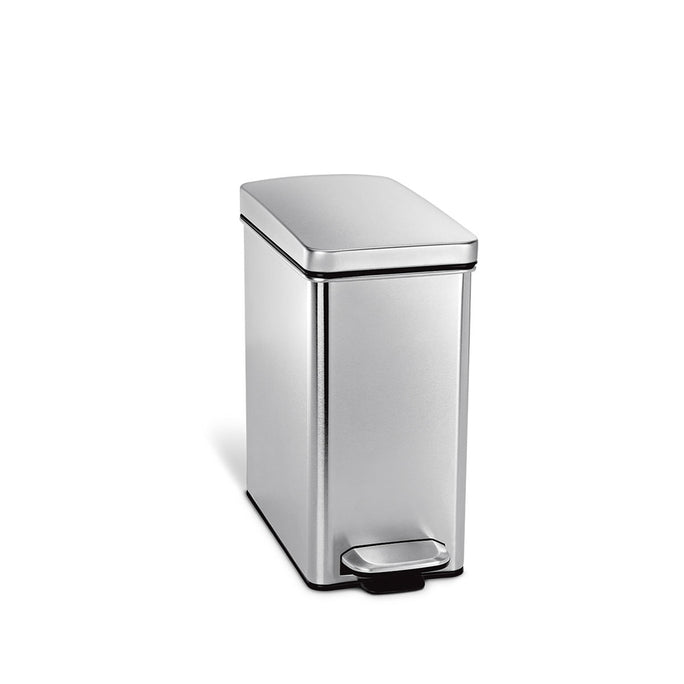 10L profile stainless steel pedal bin