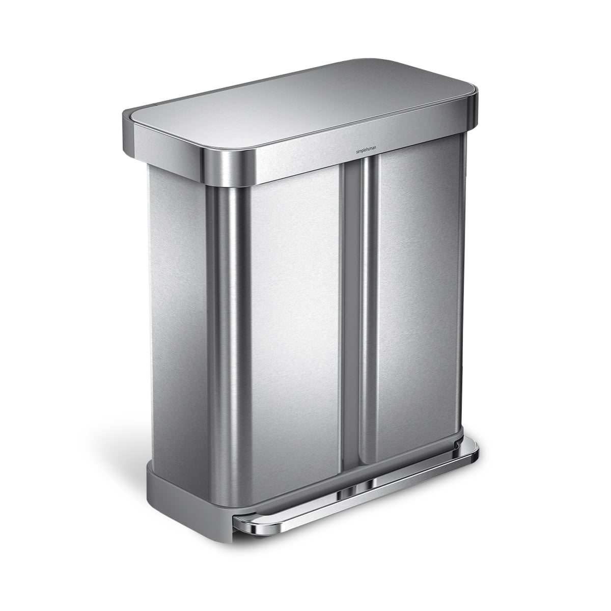 rectangular pedal bin