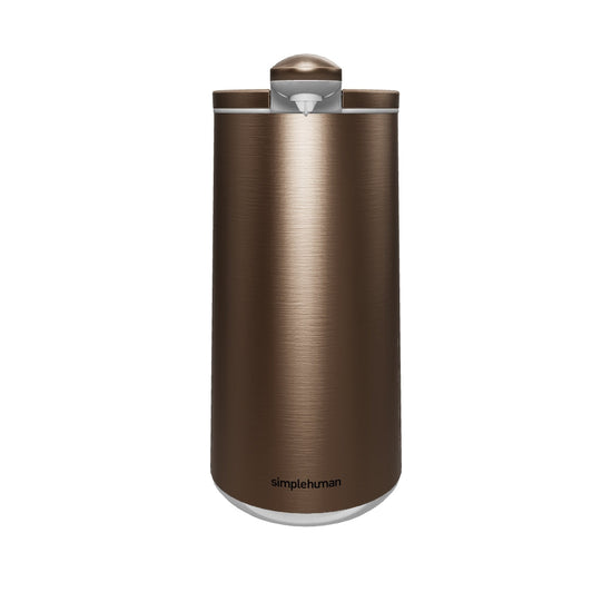 simplehuman foam sensor pump, rose gold stainless steel